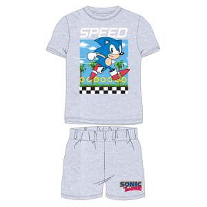 Ježek SONIC - licence Chlapecké pyžamo - Ježek Sonic 5204008W, šedý melír Barva: Šedá, Velikost: 104