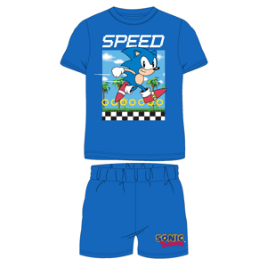Ježek SONIC - licence Chlapecké pyžamo - Ježek Sonic 5204008W, modrá Barva: Modrá, Velikost: 104