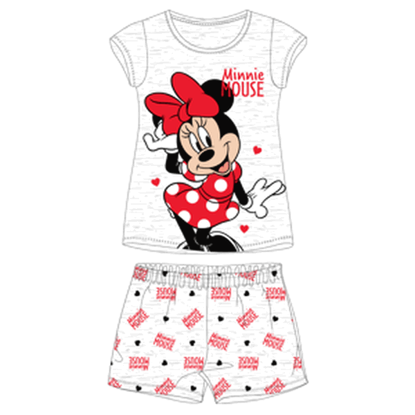 Minnie Mouse - licence Dívčí pyžamo - Minnie Mouse 5204B351W, světle šedý melír Barva: Šedá, Velikost: 104