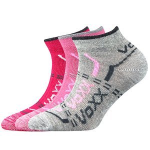 Dívčí kotníkové ponožky VoXX - Rexík 01 holka, mix B Barva: Mix barev, Velikost: 35-38