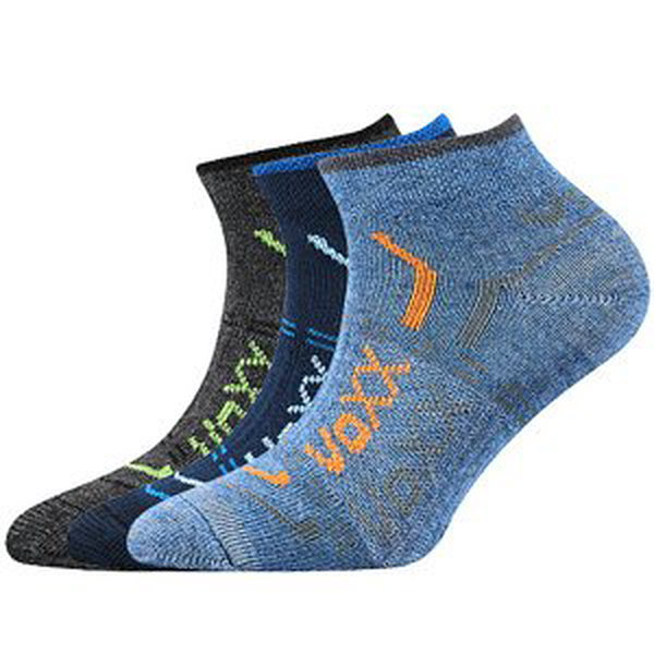Chlapecké kotníkové ponožky VoXX - Rexík 01 kluk, mix A Barva: Mix barev, Velikost: 35-38