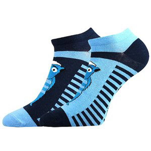 Dětské kotníkové ponožky Boma - Lichožrouti S, Hihlík Barva: Modrá, Velikost: 39-42