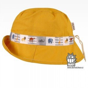 Bavlněný letní klobouk Dráče - Palermo 30, hořčicová světlá, safari Barva: Žlutá, Velikost: 46-48