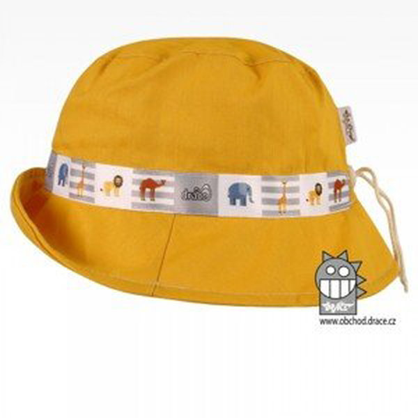 Bavlněný letní klobouk Dráče - Palermo 30, hořčicová světlá, safari Barva: Žlutá, Velikost: 48-50