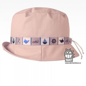Bavlněný letní klobouk Dráče - Palermo 10, béžová, lodě Barva: Béžová, Velikost: 52-54
