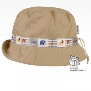 Bavlněný letní klobouk Dráče - Palermo 31, béžovo - zelená, safari Barva: Béžová, Velikost: 46-48