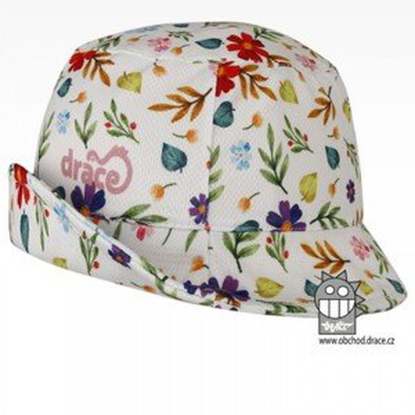 Funkční letní klobouk Dráče - Florida 37, bílá, kytka Barva: Bílá, Velikost: 52-54
