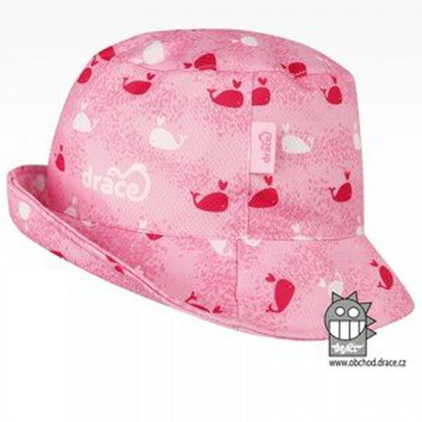 Funkční letní klobouk Dráče - Florida 08, růžová, velryba Barva: Růžová, Velikost: 46-48