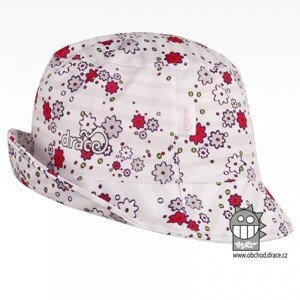 Funkční letní klobouk Dráče - Florida 14, bílá, kytičky Barva: Bílá, Velikost: 46-48