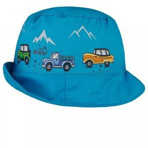 Bavlněný letní klobouk Dráče - Mallorca 29, tyrkysová, auta Barva: Tyrkysová, Velikost: 52-54