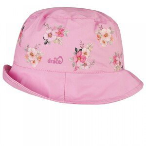 Bavlněný letní klobouk Dráče - Mallorca 31, růžová, květy Barva: Růžová, Velikost: 48-50