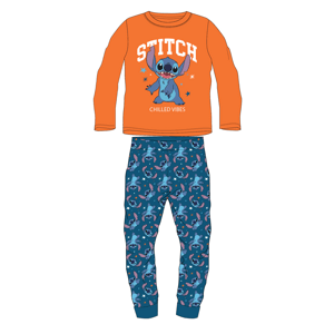 Lilo & Stitch - licence Chlapecké pyžamo - Lilo & Stitch 5204B886, oranžová / petrol Barva: Oranžová, Velikost: 104