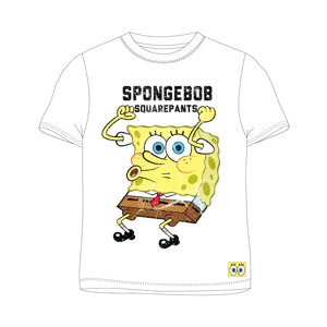 SpongeBob v kalhotách - licence Chlapecké tričko - SpongeBob v kalhotách 5202208, bílá Barva: Bílá, Velikost: 134