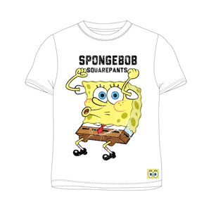 SpongeBob v kalhotách - licence Chlapecké tričko - SpongeBob v kalhotách 5202208, bílá Barva: Bílá, Velikost: 146