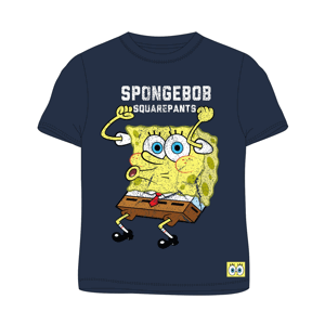 SpongeBob v kalhotách - licence Chlapecké tričko - SpongeBob v kalhotách 5202208, tmavě modrá Barva: Modrá tmavě, Velikost: 146