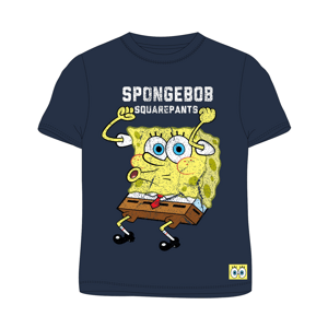 SpongeBob v kalhotách - licence Chlapecké tričko - SpongeBob v kalhotách 5202208, tmavě modrá Barva: Modrá tmavě, Velikost: 158