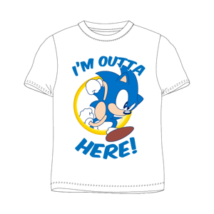 Ježek SONIC - licence Chlapecké tričko - Ježek Sonic 5202002PPL, bílá Barva: Bílá, Velikost: 104