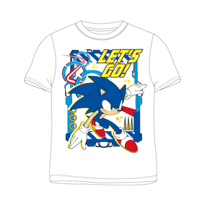 Ježek SONIC - licence Chlapecké tričko - Ježek Sonic 5202048, bílá Barva: Bílá, Velikost: 104