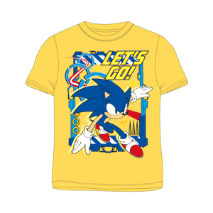 Ježek SONIC - licence Chlapecké tričko - Ježek Sonic 5202048, žlutá Barva: Žlutá, Velikost: 104