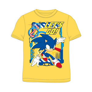 Ježek SONIC - licence Chlapecké tričko - Ježek Sonic 5202048, žlutá Barva: Žlutá, Velikost: 116
