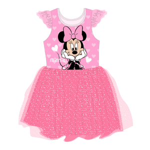 Minnie Mouse - licence Dívčí šaty - Minnie Mouse 5223B216, růžová Barva: Růžová, Velikost: 128-134