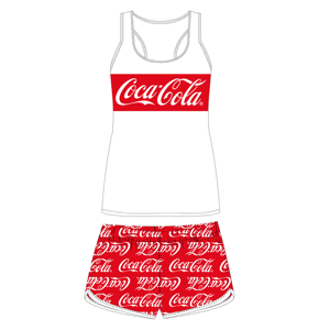 Coca-Cola - licence Dívčí pyžamo - Coca-Cola 5204019, bílá / červená Barva: Bílá, Velikost: 134