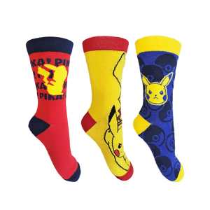 Pokémon - licence Chlapecké ponožky - Pokémon HW5142, mix barev Barva: Mix barev, Velikost: 34-35