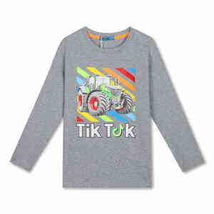 Chlapecké triko - KUGO HC0601, šedý melír Barva: Světle šedý melír, Velikost: 104