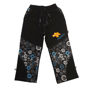 Chlapecké softshellové kalhoty - NEVEREST FT6281c, černo- modrá Barva: Černo-modrá, Velikost: 140