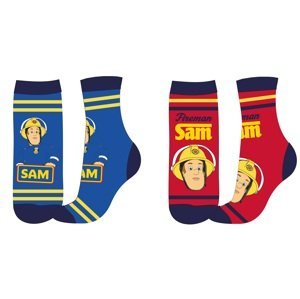 Požárník Sam - licence Chlapecké ponožky - Požárník Sam 5234058 , modrá/ červená Barva: Mix barev, Velikost: 27-30