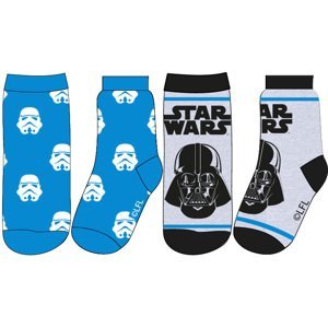 Star-Wars licence Chlapecké ponožky - Star Wars 52343833, tyrkysová/ šedá Barva: Tyrkysová/ šedá, Velikost: 23-26