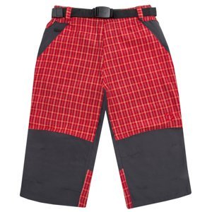 Chlapecké 3/4 plátěné kalhoty - NEVEREST K267, červená Barva: Červená, Velikost: 140