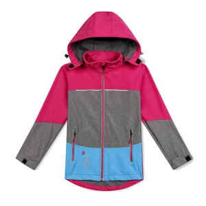 Dívčí softshellová bunda - KUGO HK2865, růžová Barva: Růžová, Velikost: 98