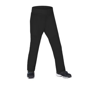 Dívčí softshellové kalhoty s fleecem - Unuo pružné Sporty, černá Barva: Černá, Velikost: 140-146