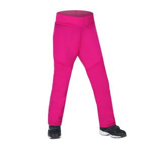 Dívčí softshellové kalhoty s fleecem - Unuo pružné Sporty, růžová Barva: Růžová, Velikost: 104-110