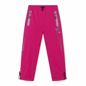 Dívčí šusťákové kalhoty, zateplené - KUGO DK7095h, růžová Barva: Růžová, Velikost: 98