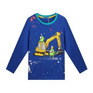 Chlapecké triko - KUGO HC0643, modrá Barva: Modrá, Velikost: 104