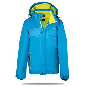 Chlapecká zimní bunda - KUGO TB263, tyrkysová Barva: Tyrkysová, Velikost: 110