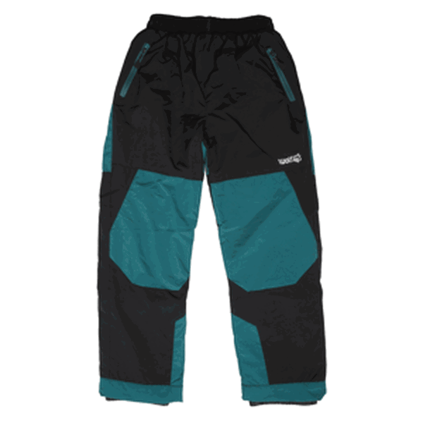Chlapecké šusťákové kalhoty, zateplené - Wolf B2172, černá/ zelená Barva: Černá, Velikost: 98