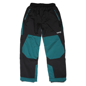 Chlapecké šusťákové kalhoty, zateplené - Wolf B2172, černá/ zelená Barva: Černá, Velikost: 104
