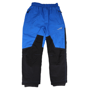 Chlapecké šusťákové kalhoty, zateplené - Wolf B2174, modrá/ černá Barva: Modrá, Velikost: 110