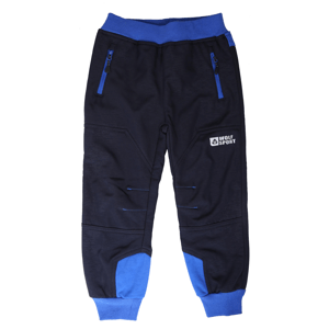 Chlapecké softshellové kalhoty, zateplené - Wolf B2193, tmavě modrá Barva: Modrá tmavě, Velikost: 86