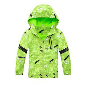 Chlapecká podzimní bunda, zateplená - KUGO B1950, zelinkavá Barva: Zelinkavá, Velikost: 98-104