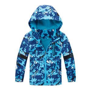 Chlapecká podzimní bunda, zateplená - KUGO B1950, modrá Barva: Modrá, Velikost: 98-104