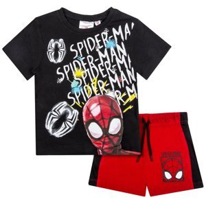 Spider Man - licence Chlapecká letní souprava - Spider Man UE1107, černá Barva: Černá, Velikost: 128