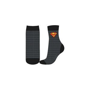 superman-licence Chlapecké ponožky - Superman 50, šedá/černá Barva: Šedá, Velikost: 23-26