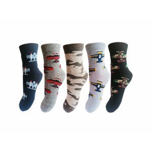 Chlapecké ponožky Aura.Via - GZF7369, letadla Barva: Mix barev, Velikost: 28-31