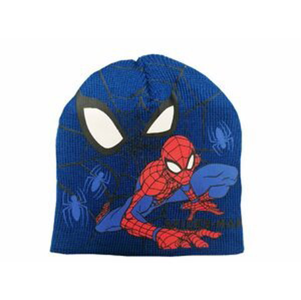 Spider Man - licence Chlapecká čepice - Spider-Man HS4003, modrá Barva: Modrá, Velikost: velikost 52