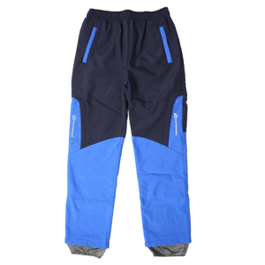 Chlapecké softshellové kalhoty, zateplené - Wolf B2195, tmavě modrá/modrá Barva: Modrá tmavě, Velikost: 122