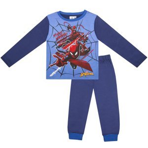 Spider Man - licence Chlapecké pyžamo - Spider Man SP-656, tmavě modrá Barva: Modrá tmavě, Velikost: 98